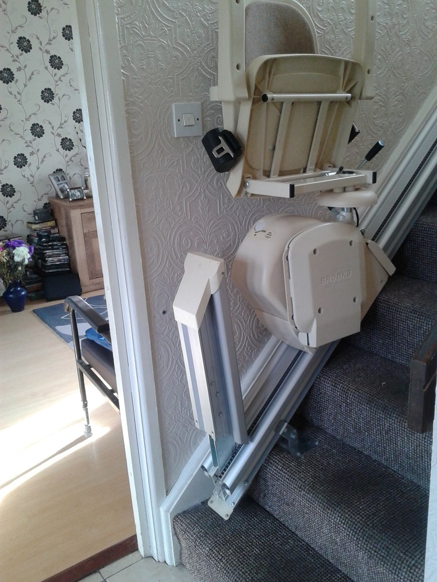 Brooks 130 Hinged Rail Stairlift Solutions Northern Ireland