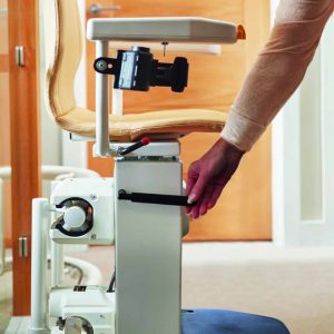 INFINITY MKII - Bespoke Stairlifts - footrest lever
